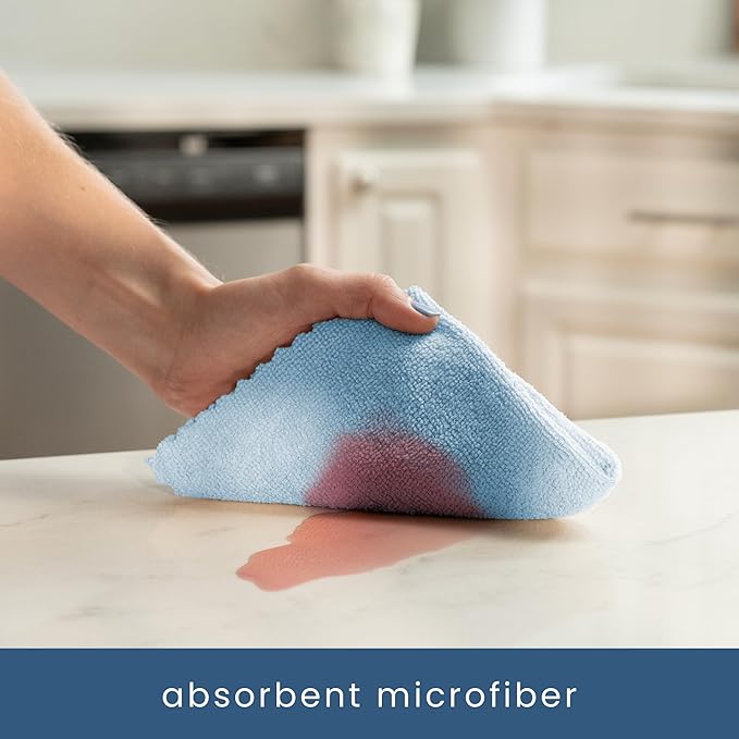 S&T INC. 50 Pack Microfiber Cleaning Cloth