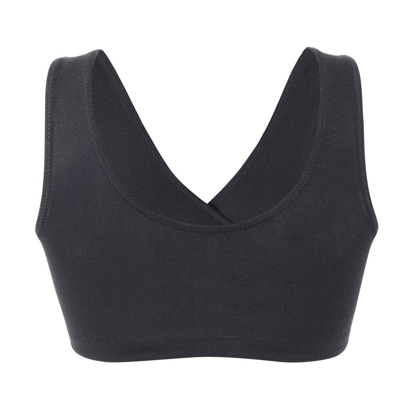 ZUMIY Maternity Nursing Bras, Seamless Maternity Bra for Pregnancy & Breastfeeding, Comfortable Wireless Bra Night Sleep Top (M, Black+Grey+White/3pack)