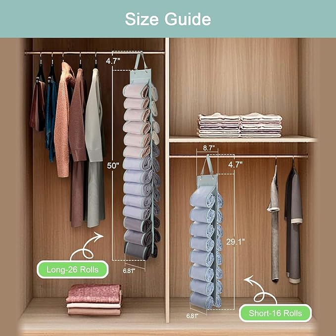 Legging Organizer with 16 Roll Compartments