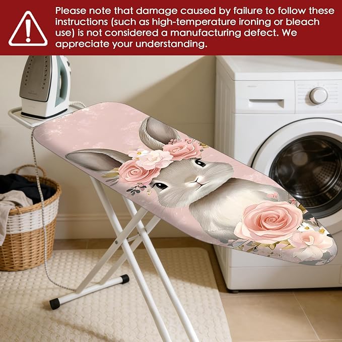 Nuxovilar Ironing Board Cover Needle Cotton 15x54 Inches | Ironing Board Cover