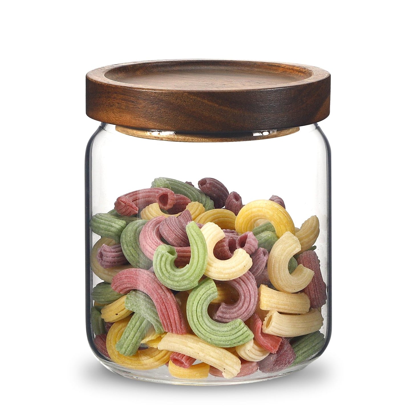 Glass Spice Jars Seasoning Containers Small Glass Jars with Lids Airtight Food Storage Canister for Kitchen Pantry Sugar Tea Coffee Bean Nuts Cookies Herbs Salt (473ml/16oz-1 pcs)