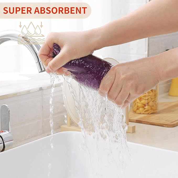 Kitinjoy 100% Cotton Waffle Weave Kitchen Hand Towels