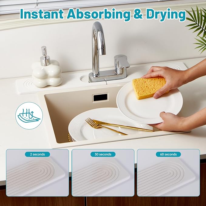 Stone Faucet Mat for Kitchen Sink