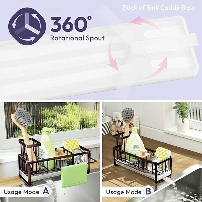 SWTYMIKI Sponge Holder for Kitchen Sink
