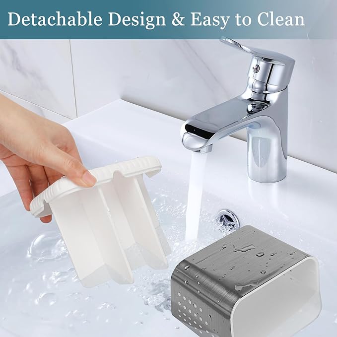 Toothbrush Holders for Bathrooms, Kids Electric Toothbrush and Toothpaste Holder