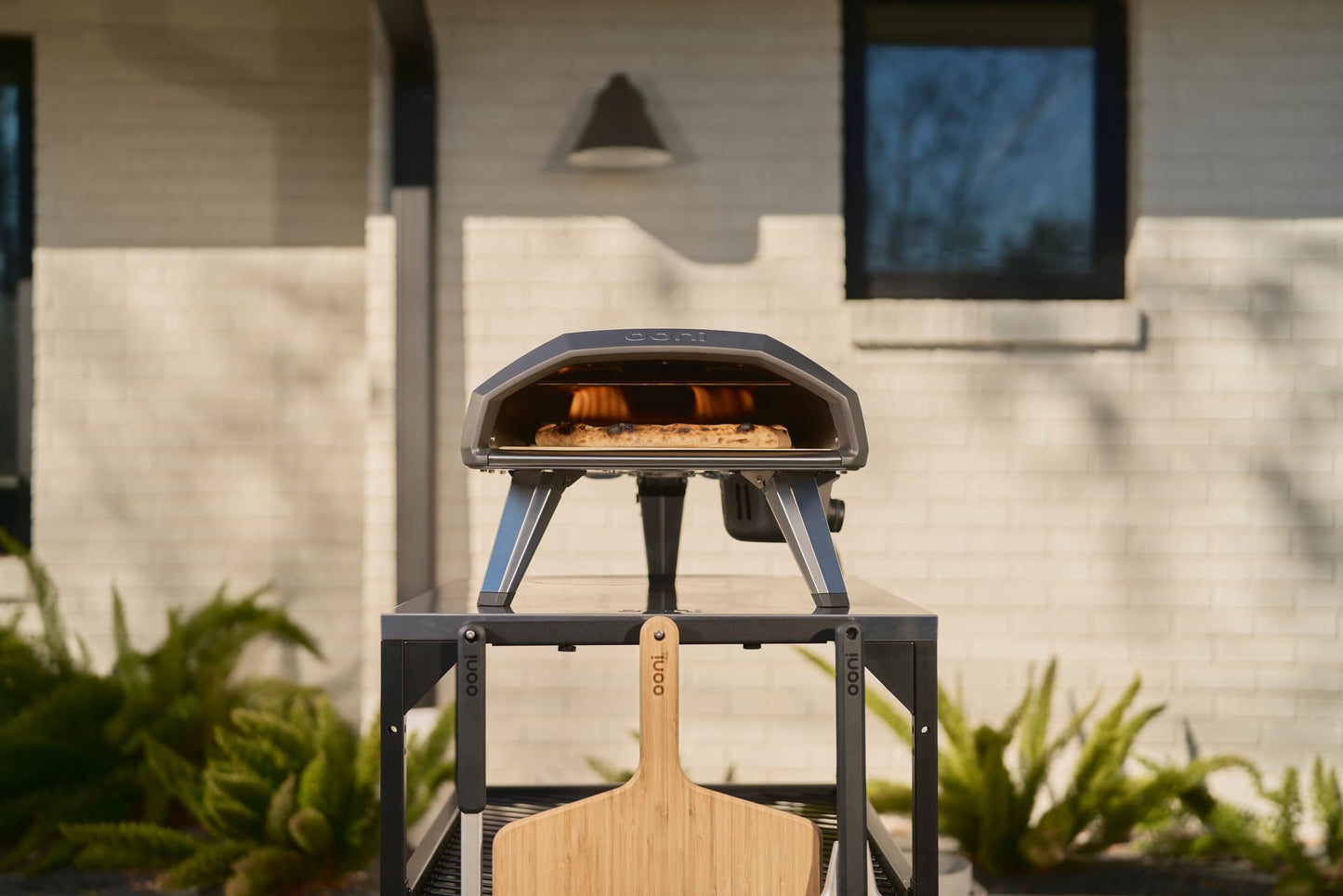 Ooni Koda 2 Propane Gas Pizza Oven – 14" Gas Powered Outdoor Oven with 28 mBar Regulator and Gas Hose, Gas powered Portable Pizza Oven - Slate Blue