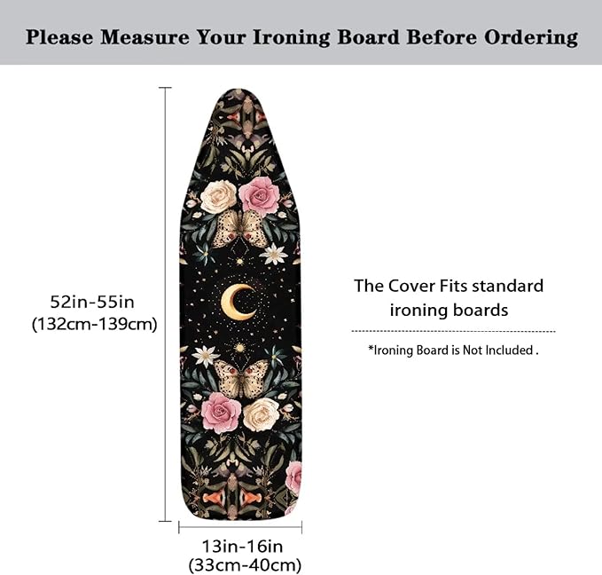 Butterfly Rose Ironing Board Cover Dust Covers Standard Ironing Board Full Size