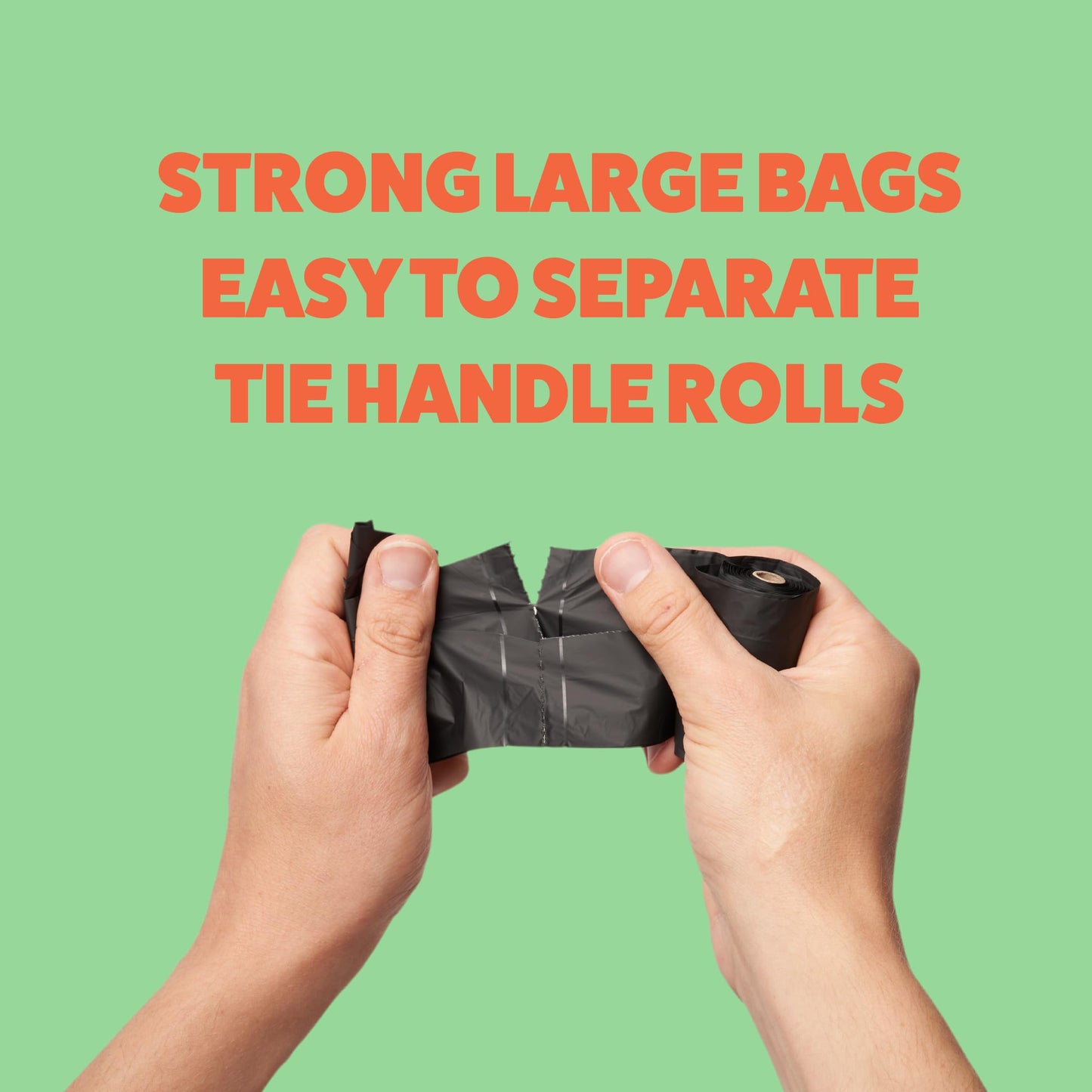 Tuff Pets Biodegradable Dog Poo Bags With Handles - Heavy Duty Dog Bags - 12 Premium Compostable Dogs Poop Bag Rolls - 50% Thicker, 50% Stronger Dogs Waste Bags