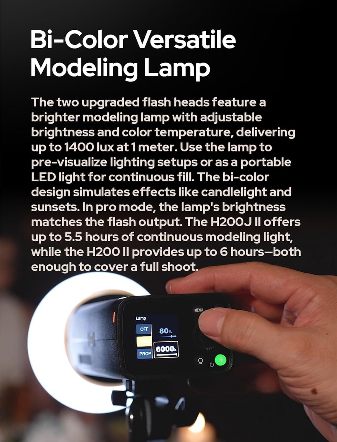 Godox Upgraded AD200 Pro II - 200W TTL Flash with Improved Heat Dissipation