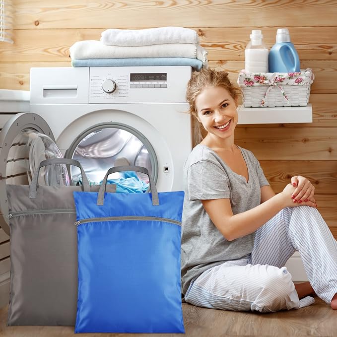 2 Pcs Travel Laundry Bags Waterproof