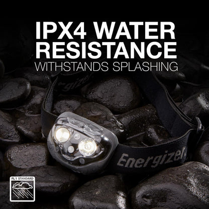 Energizer PRO-360 LED Headlamp, IPX4 Water Resistant Headlamps, High-Performance Head Light for Outdoors, Camping, Running, Storm, Survival LED Light for Emergencies (Batteries Included)