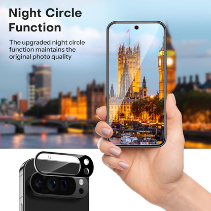 OMOTON 3+2 Pack for Google Pixel 9 Pro XL Screen Protector 6.8 Inch, 3 Tempered Glass Film & 2 Camera Lens Protector, Bubble-free, HD Clear, Not for 9 Pro/ 9