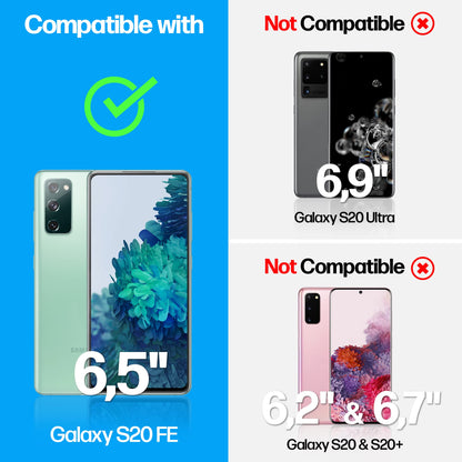 Power Theory Designed for Samsung Galaxy S21 FE 5G Screen Protector Tempered Glass [9H Hardness], Easy Install Kit, 99% HD Bubble Free Clear, Case Friendly, Anti-Scratch, 2 Pack