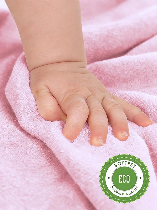 HIPHOP PANDA Baby Washcloths, Rayon Made from Bamboo