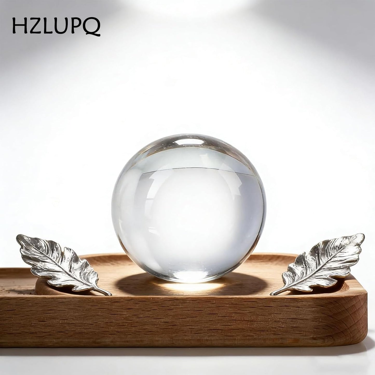 HZLUPQ 6PCS Clear Crystal Ball Spheres, Decorative Glass Orbs for Home Decor
