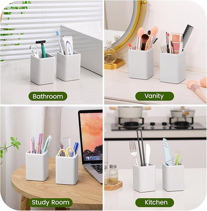 Luxspire Toothbrush Holders 2 Pack, Fast Drying Toothbrush Holders