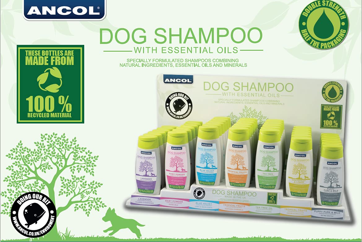 Ancol Dog Shampoo BB Baby Bath 200ml - Gentle Puppy Grooming Formula with Baby Bath Scent - Natural Essential Oils for Strong Cleansing - Pink Concentrated Pet Care Solution