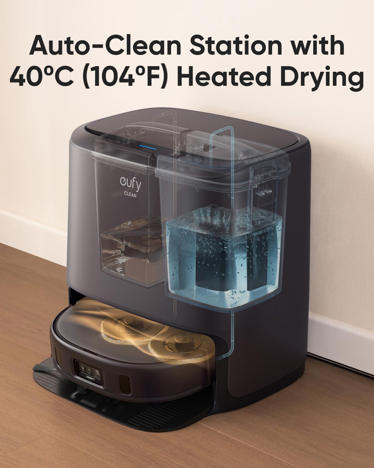eufy RoboVac Hard Floor Cleaning Solution (2 Bottles), Compatible with X10 Pro Omni, C20 Omni, X9 Pro, X8 Pro Series, L60 Hybrid Series, 16 fl oz / 473 ml, Floor Cleaner