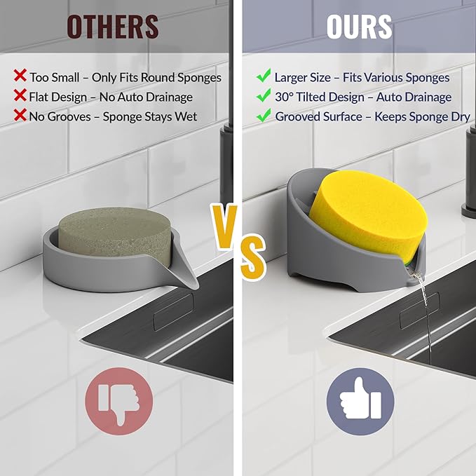 NiHome Silicone Sponge Holder Compatible