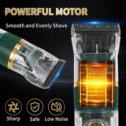 ODJSY Pet Dog Grooming Kit Low Noise - Rechargeable Cordless Dog Clippers, IPX7 Waterproof Clippers with 4 Guide Combs & Stainless Steel Blade for Cats/Dogs/Small Animals