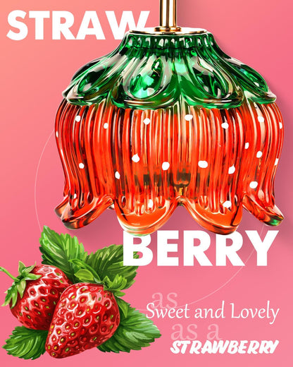 Funistree Strawberry Candle Warmer Lamp, Cute Candle Lamp with Timer & Dimmable, Mothers Day Birthday Gifts for Women Mom, House Warming Gift New Home, Wax Melt Warmer for Yankee Village Candles
