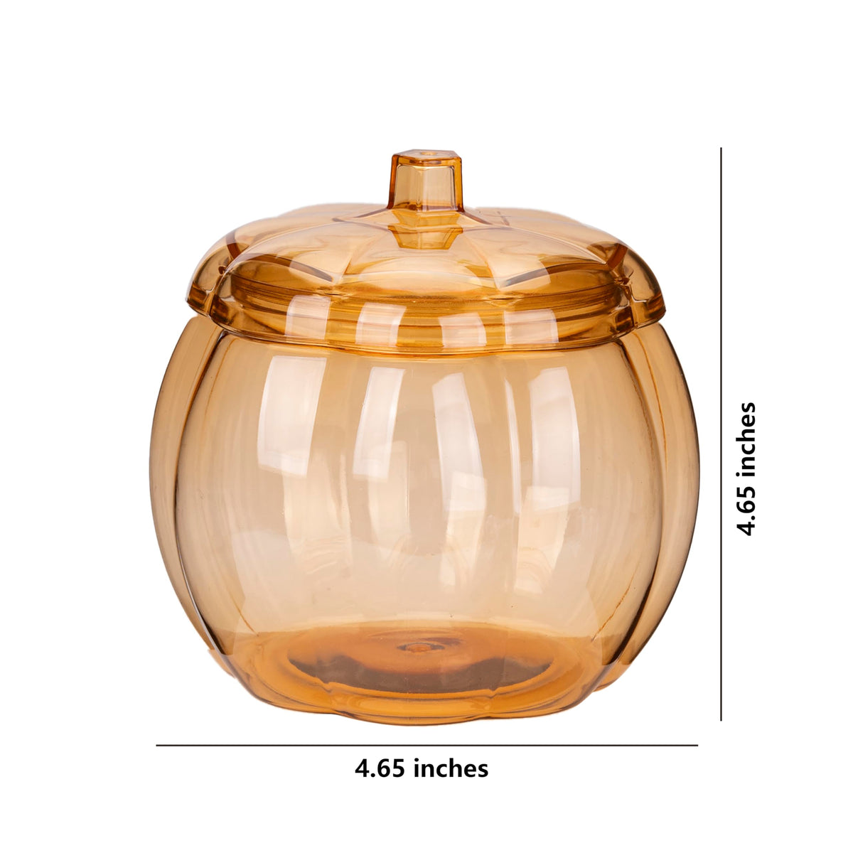 HANZE Large Pumpkin Container, Pumpkin Shaped Candy Toy Jar, Back To School, Teacher Appreciation Gift, Party Ornaments, Halloween, Thanksgiving，Christmas Decor Box - Orange, 2 Pack