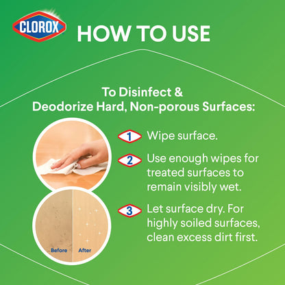 Clorox Disinfecting Wipes, Fresh Scent, 75 Count Canister