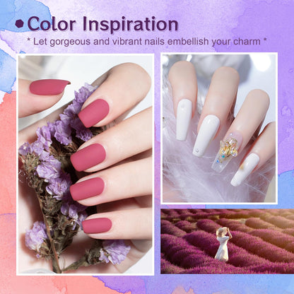 JODSONE Gel Nail Polish Kit with U V Light 32 Colors Gel Polish Nail + 4 Functional Adhesive Bottles Kit Soak Off Manicure Tools Gifts for Women