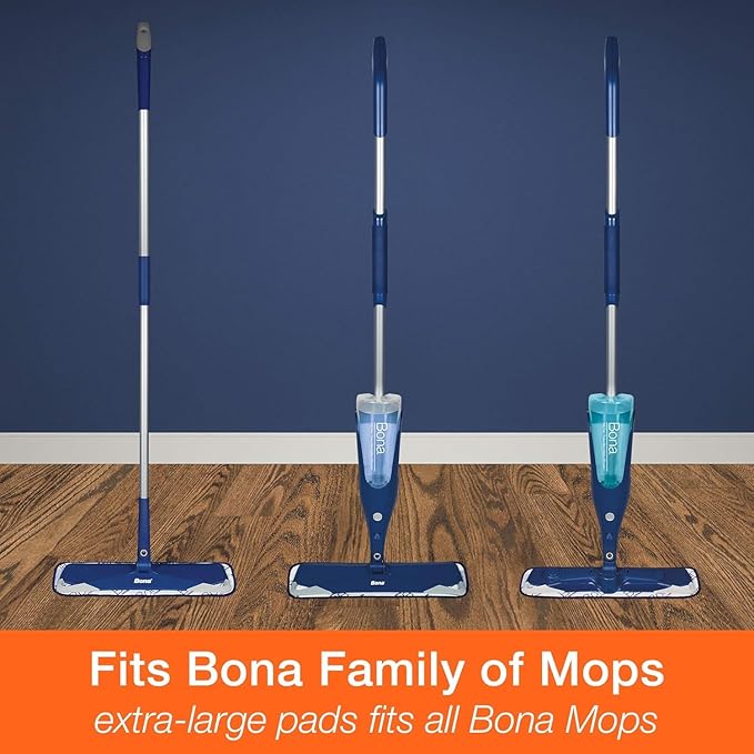 Bona Microfiber Pad 3-Pack includes Dusting, and Deep Cleaning Pad,