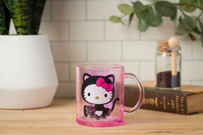Silver Buffalo Sanrio Hello Kitty Spooky Halloween Glass Coffee Mug, 17.5 ounces