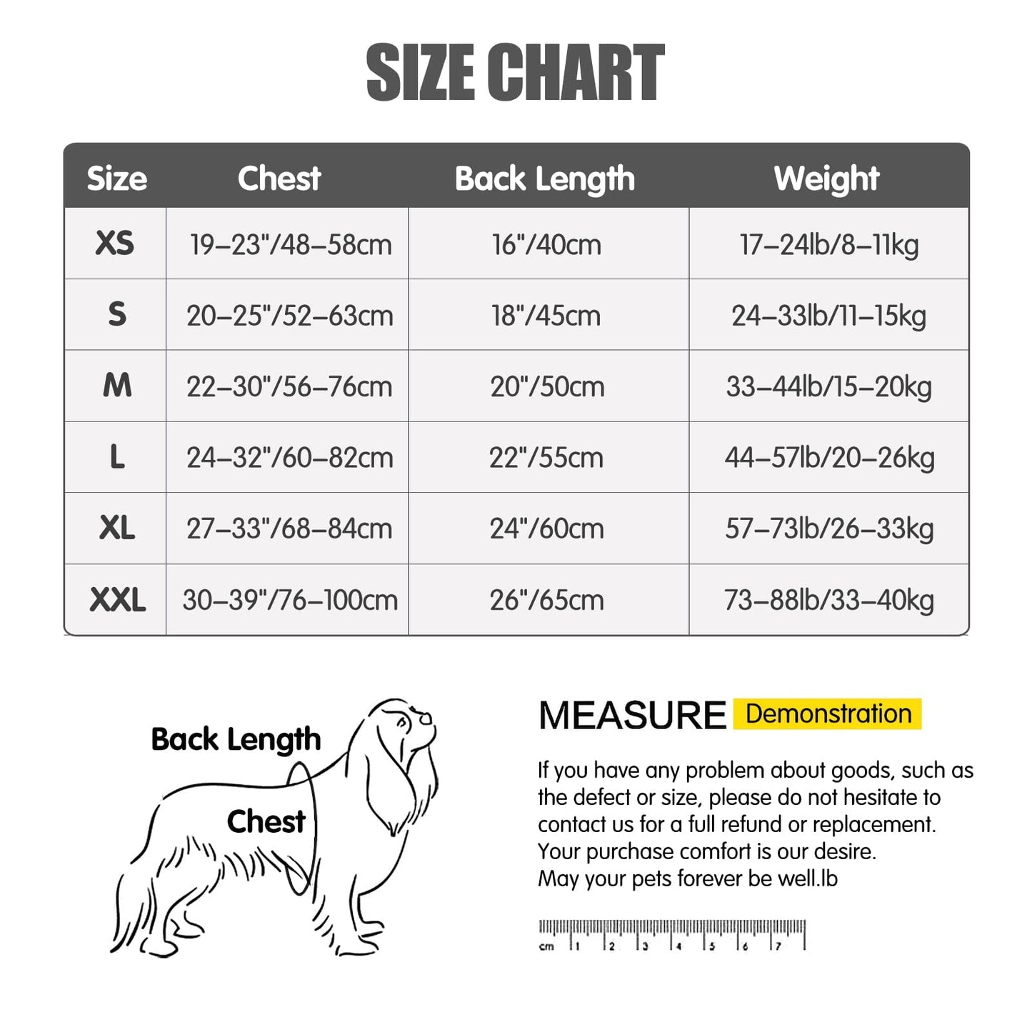 HEYWEAN Dog Jacket Waterproof Dog Coat Cold Weather Reflective Jacket with Soft Fleece Lining Warm Coat for Pet Dog Indoor & Outdoor Camping Hiking