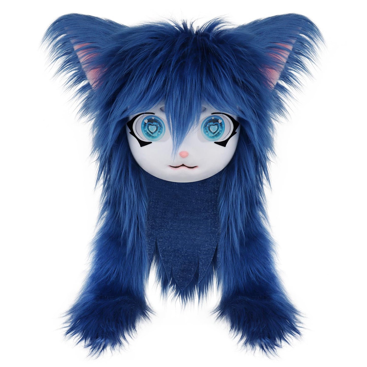 SMILETERNIT Animal Head Cat Fursuit Cut Mask Halloween Masquerade Costume Props