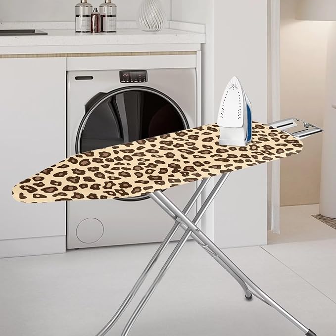Leopard Print Ironing Board Cover Standard Size, Polyester Ironing Board