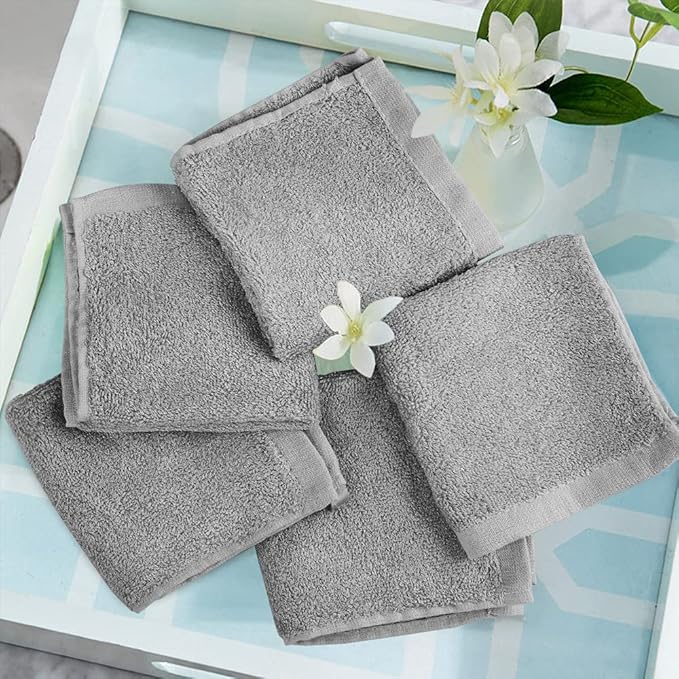 Yoofoss Luxury Washcloths Towel Set 10 Pack Baby Wash Cloth