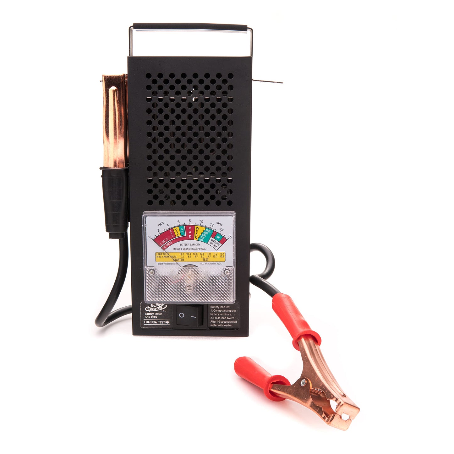 Battery Tender Battery Load Tester 12 Volt at 100 Amps / 6 Volt at 50 Amps Battery Tester - Test Battery Load for 12V or 6V Batteries - Battery Health Checker, Check Starter Motor Draw - 026-0020