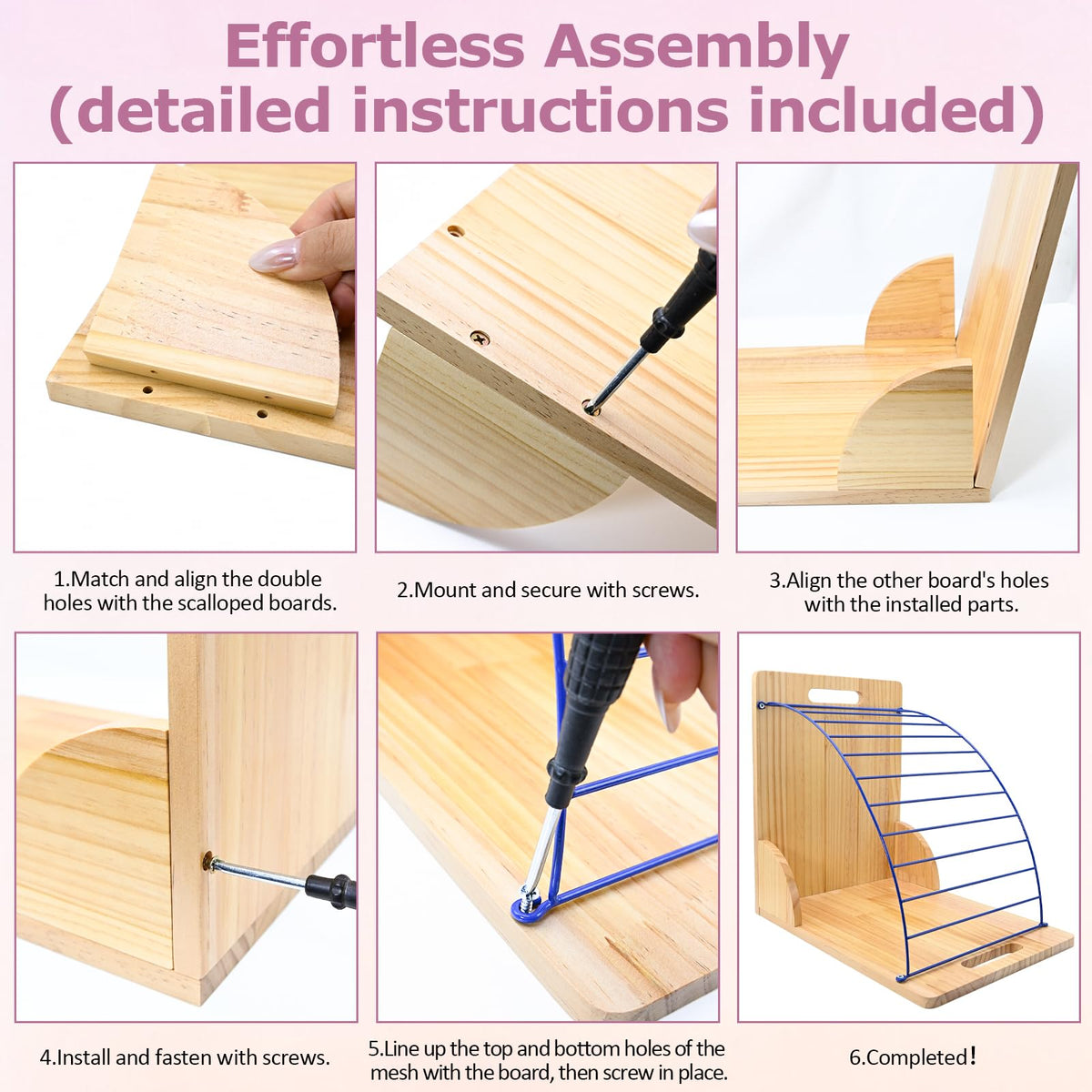 conifrag 2 Pack Clipboard Holder - 12 Layer Clipboard Storage Rack Wooden Clipboards Organizer with Sturdy Metal Shelf for Classroom Office Desk Essentials Supplies Workshop Teacher Must Haves