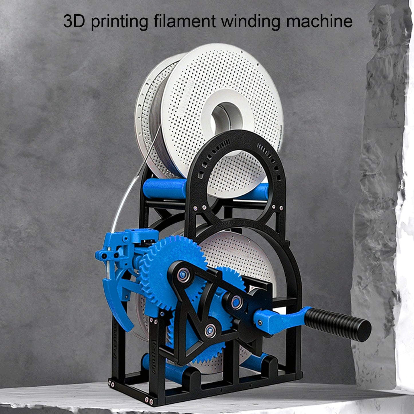 GOWENIC 3D Industrial Filament Respooler, Heavy Duty 3D Printer Spool Rewinder, Filament Spool Winder Extruder Machine, Welding Thread Winder with Smart Tension Control for 20cm