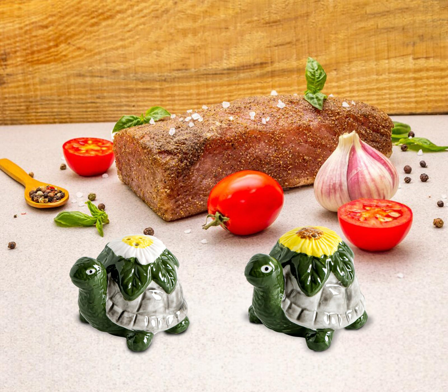 Turtle Salt And Pepper Shakers Set Ceramic Salt And Pepper Set Cute Pepper And Salt Shakers For Kitchen Saleros Para Cocina Beach,Tropical, Ocean Decoration
