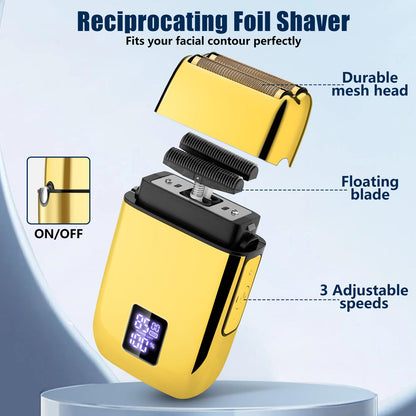 Hair Clippers for Men, Professional Beard Trimmer Mens Shaver Electric Razor Nose Trimmer Kit, Cordless Barber Clippers and Trimmers Set, Hair Cutting Kit, Shaving Machines for Men Grooming Gifts