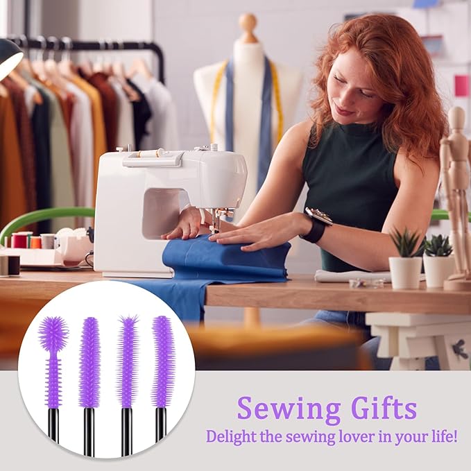 FJW Machine Cleaning Brushes, Reusable Silicone Dense Bristles Clean Brush