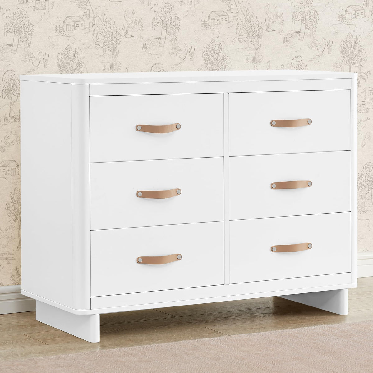 babyGap Skye 6 Drawer Dresser with Interlocking Drawers by Delta Children - Greenguard Gold Certified, Bianca White