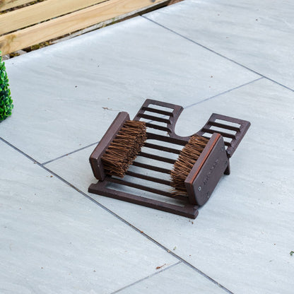Woodside Cast Iron 3 in 1 Boot Brush, Jack & Scraper Outdoor Shoe Mud Cleaner