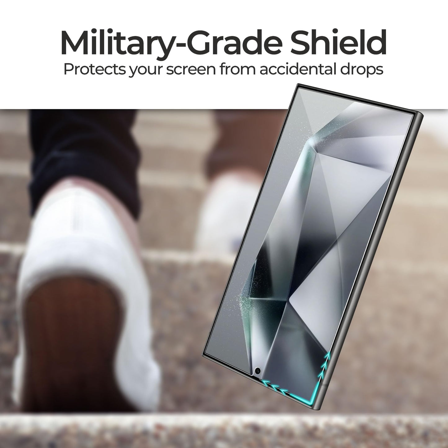 ArmorSuit 2 Pack for Samsung Galaxy S24 Ultra Screen Protector (6.8") Case Friendly MilitaryShield HD Clear Film - Made in USA