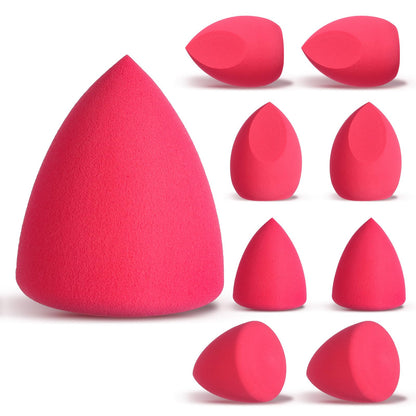 8pcs Makeup Sponge Set Professional Blender Sponge Soft Concealer Sponge Facial Makeup Tools for Foundation Liquid Powder, Stocking Stuffers for women(Pink)