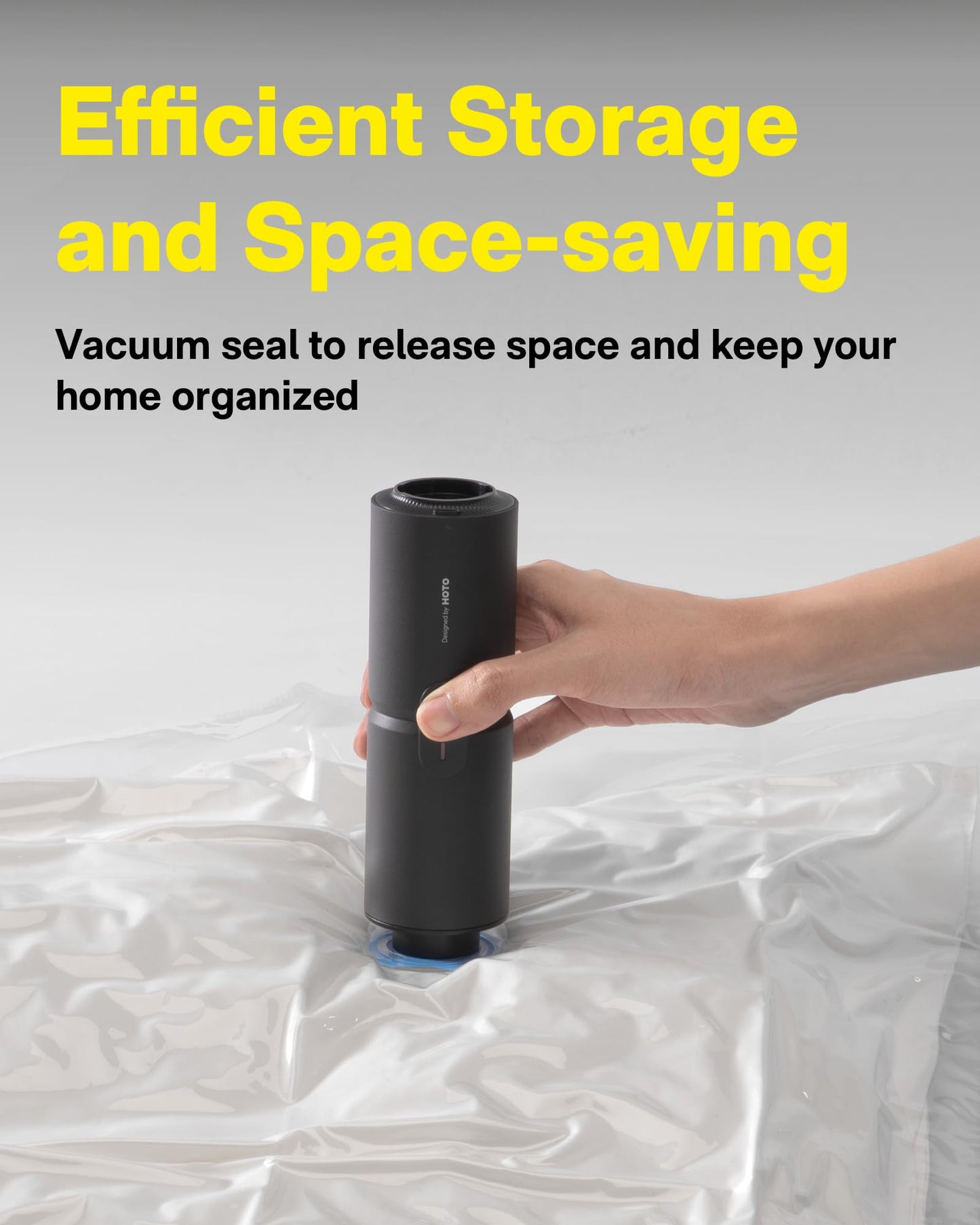 HOTO Handheld Vacuum Cleaner Cordless, Desk Vacuum Cleaner Compressed Electric Air Duster 15000Pa Suction, 4-in-1 Portable Vortex Vacuum Dust Buster Air Blower for Computer, Keyboard