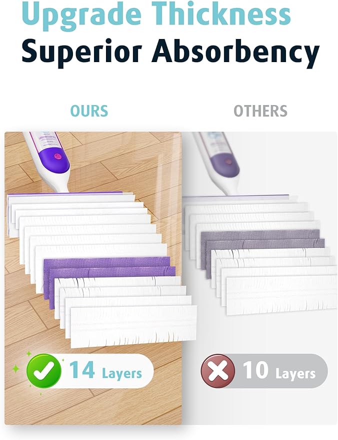 AIR U+ 24 Pack Disposable Power Mop Pads Refills