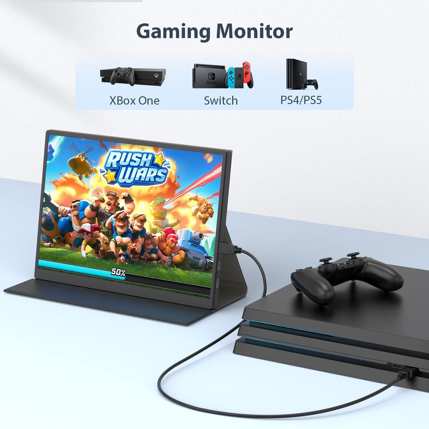 Eyoyo Portable Monitor, 10.5” FHD 1920x1280 Small Travel Monitor with Mini HDMI USB C Input External Second Screen for Laptop 100% SRGB Tiny IPS Display