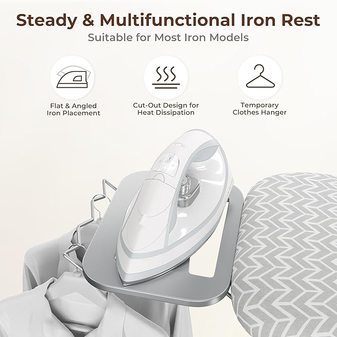 Yaheetech Foldable Ironing Board, Heavy Duty Iron Board