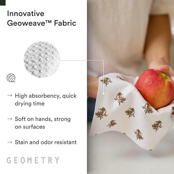 GEOMETRY Dishcloth – Evergreen Collection – Quick-Dry, Ultra-Absorbent