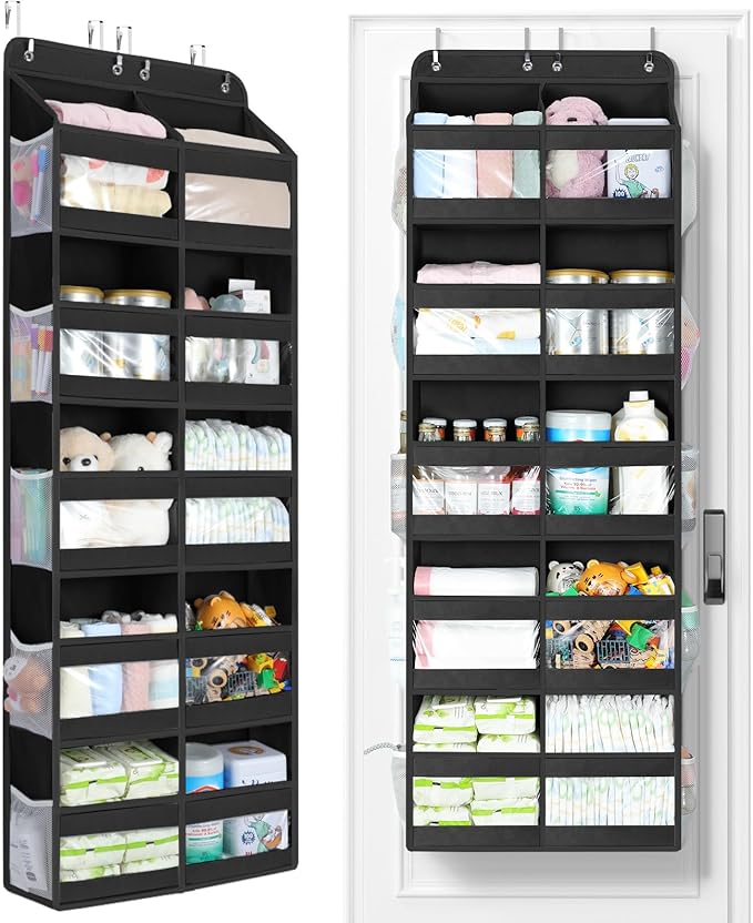 Yecaye 5-Tier Over The Door Organizer Dual-Column, 80lbs Load Over The Door